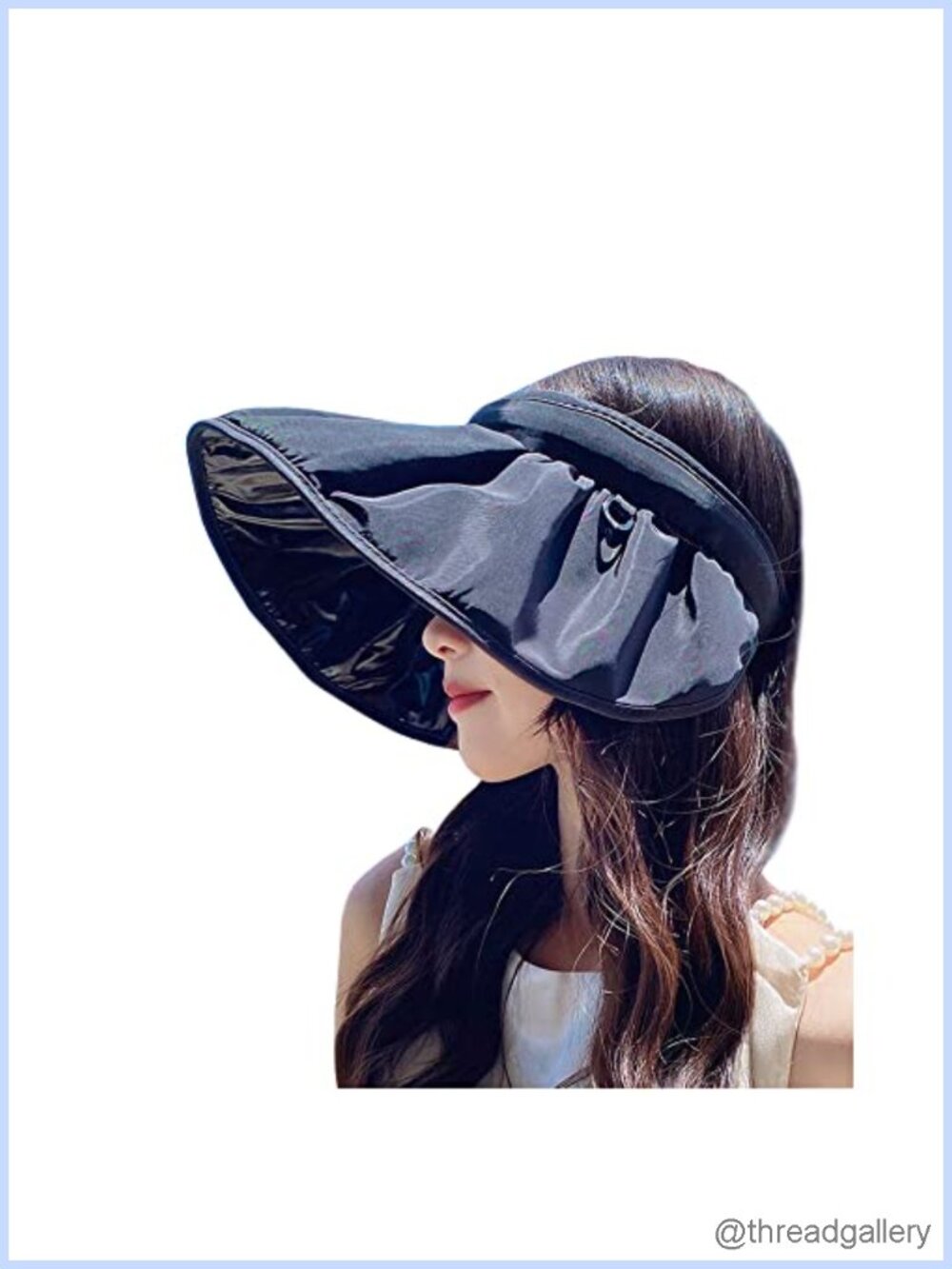Women's Sun Visor Foldable Wide Brim UV Protection Beach Hat